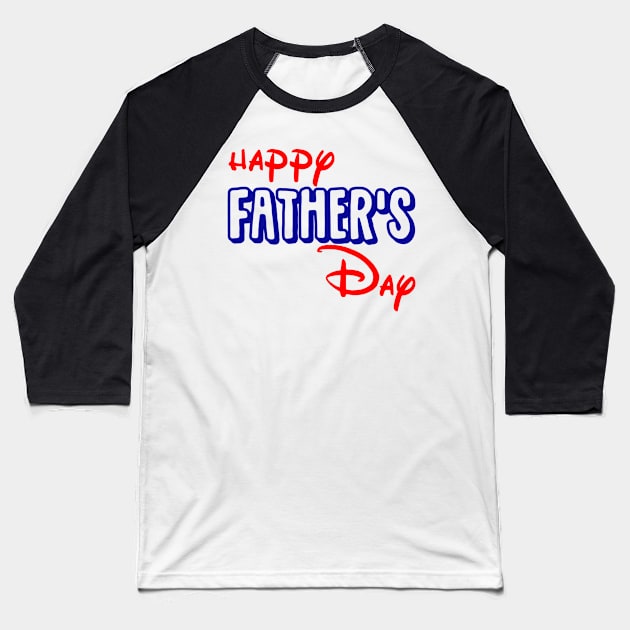 happy Father's Day Baseball T-Shirt by sarahnash